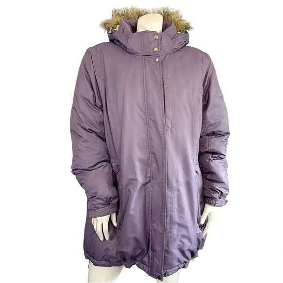 EDDIE BAUER Weatheredge Lavender Purple Goose Down Parka Jacket - Picture 1 of 7
